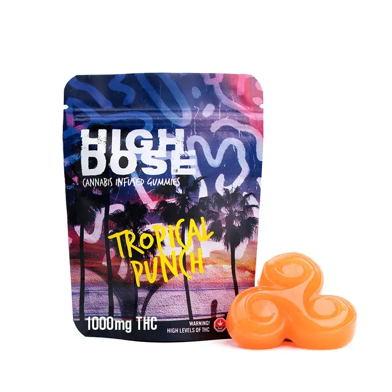 Buy 1000mg THC Gummies – High Dose Tropical Punch Online